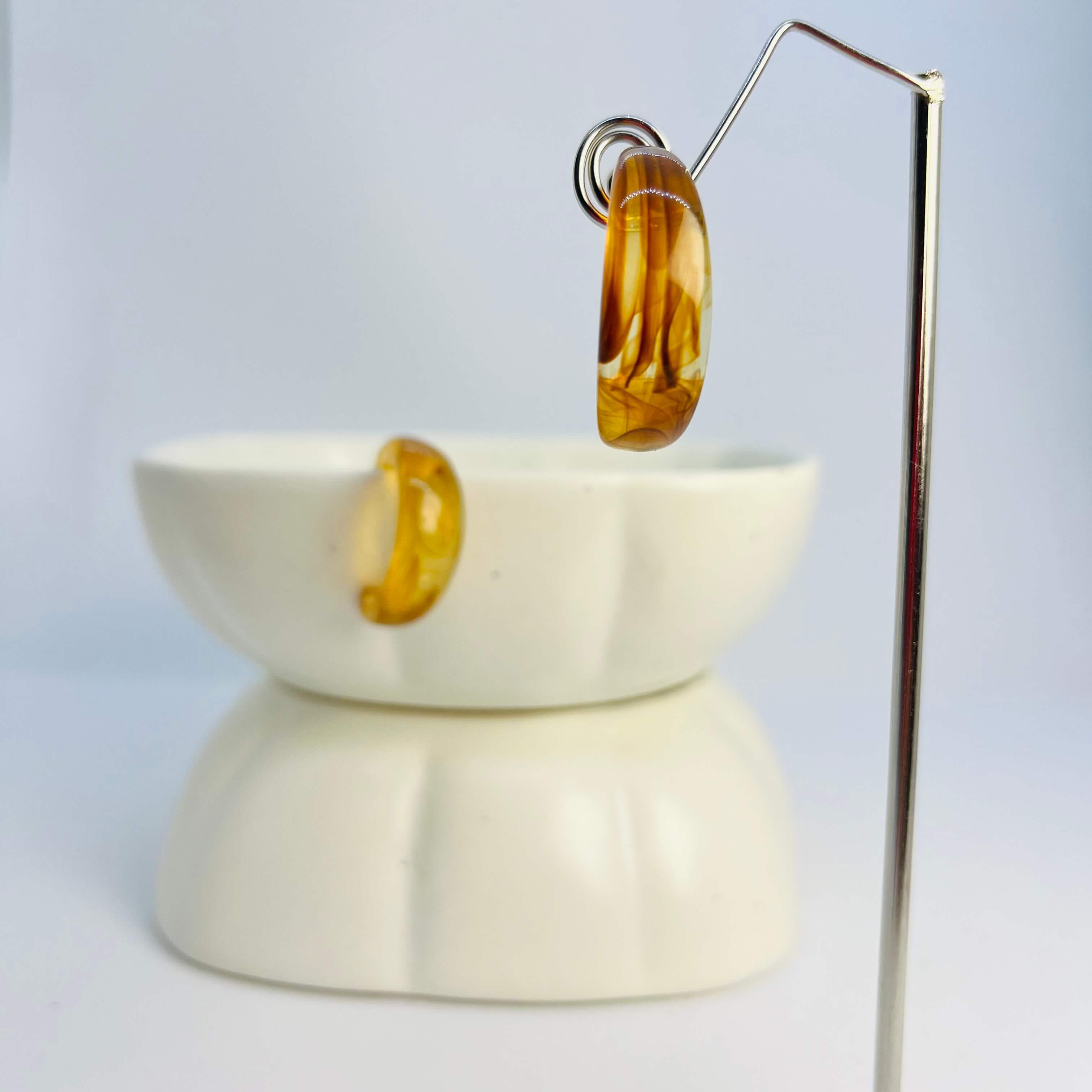 ACRYLIC NOT-SO-BIG BULGING HOOPS